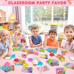 IJIGU Valentines card highlighting starfish and glitter squishy toy for memorable prizes