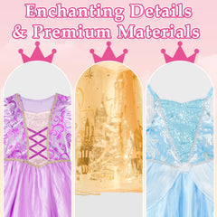 IKALI Princess Dress Up Trunk elastic waistband for easy wearing and comfortable fit