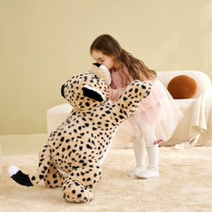 IKASA cheetah plush 30-inch size shows durable stitching.