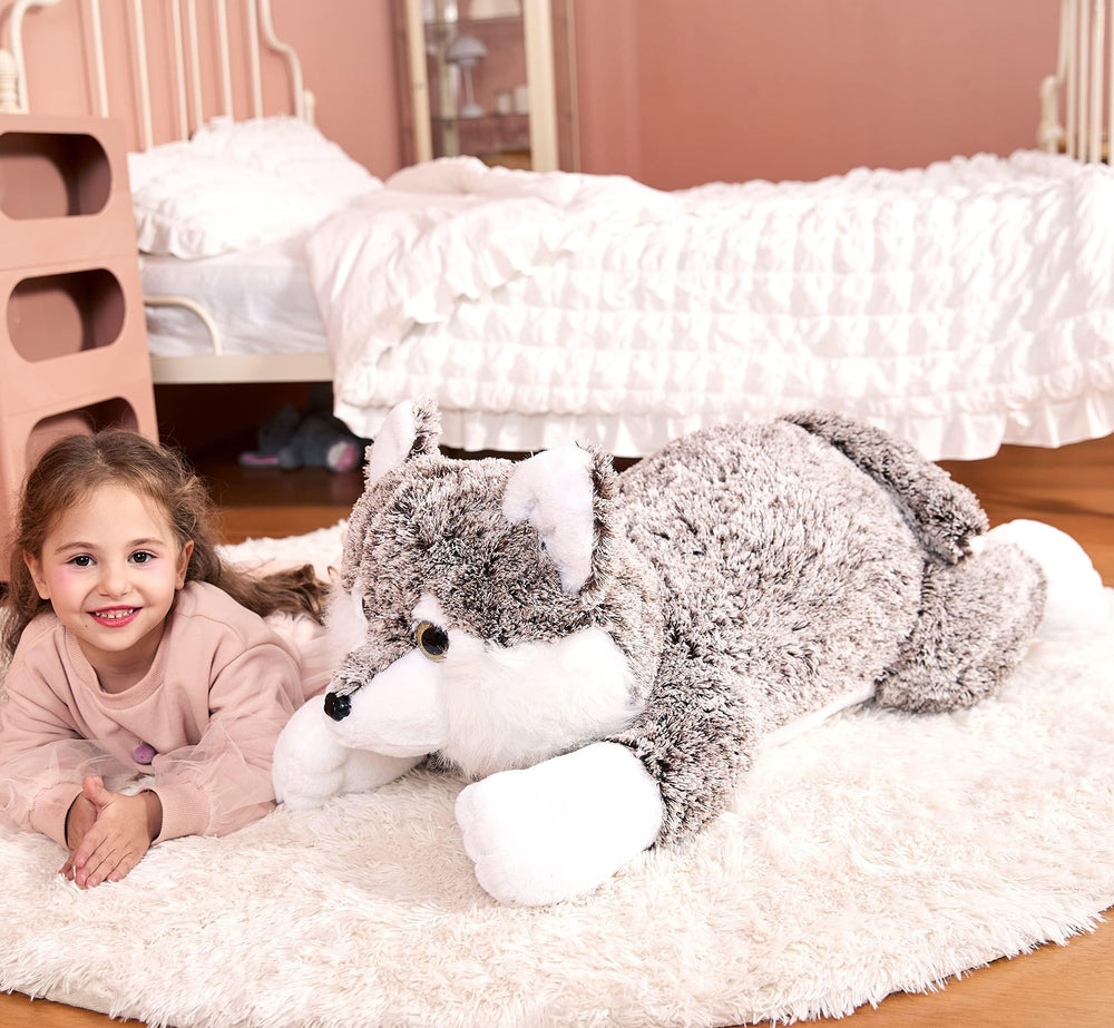 IKASA EN71 and ASTM certified wolf plush ensures safe play.