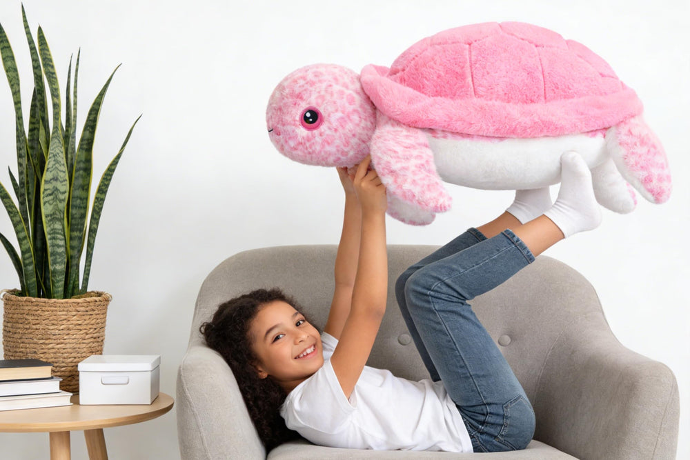 IKASA giant sea turtle plush makes a memorable gift for kids.