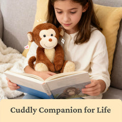 IKASA monkey plush in gift box packaging, ready for gifting occasions