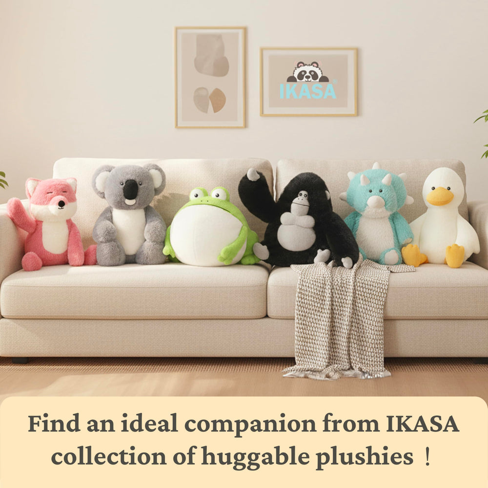 IKASA monkey plush for toddler play and imaginative adventures