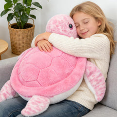 IKASA sea turtle plush uses durable materials for long-lasting play.