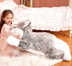 IKASA gift-ready wolf stuffed toy ideal for birthdays.