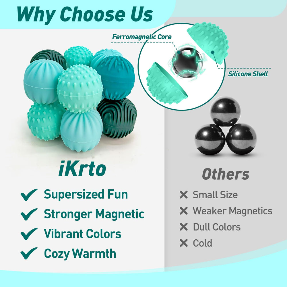 iKrto magnetic balls for endless shapes and calming play