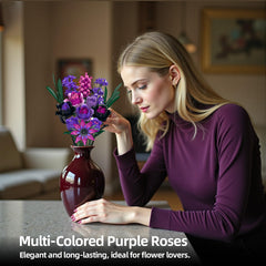 iLacven magenta rose stem provides vibrant accent
