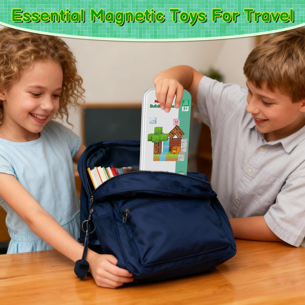 iLacven ABS magnets and cubes deliver safe, sturdy construction for little hands.