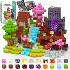 iLacven magnetic travel blocks in tin for mess-free on-the-go play