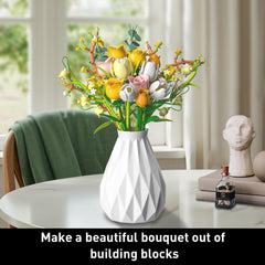 iLacven Rose Tulip Lily of the Valley assembly, a hands-on crafting experience.