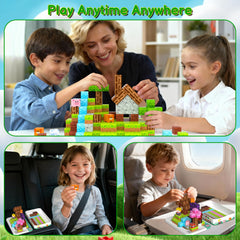 iLacven magnetic blocks in sturdy metal tin for easy gifting and storage