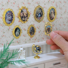 iLAND 1/12 scale dollhouse frames highlighting detailed metal edges