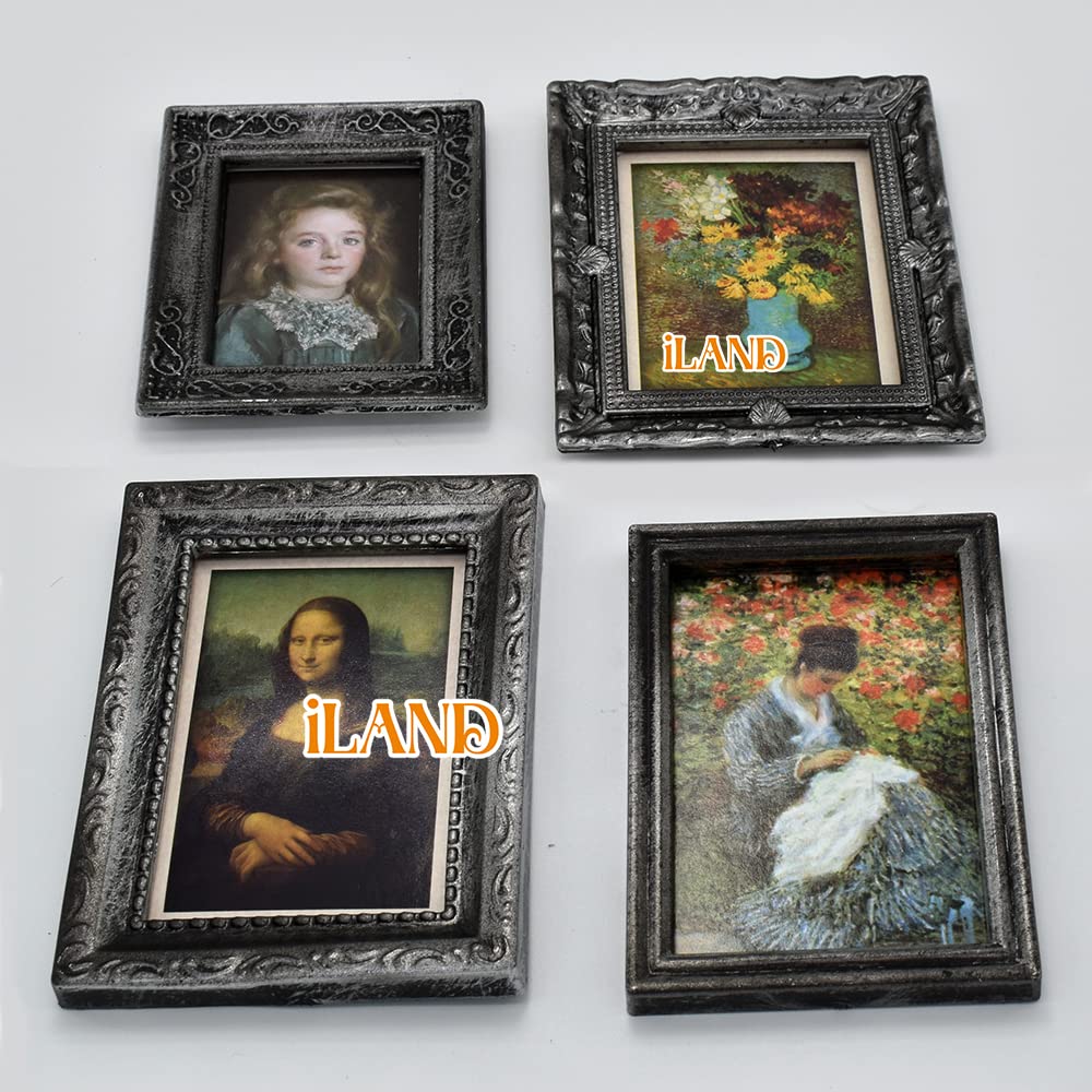 iland 1:12 scale frame set ready for tiny study, living room, or dining display