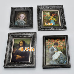 iland 1:12 scale frame set ready for tiny study, living room, or dining display