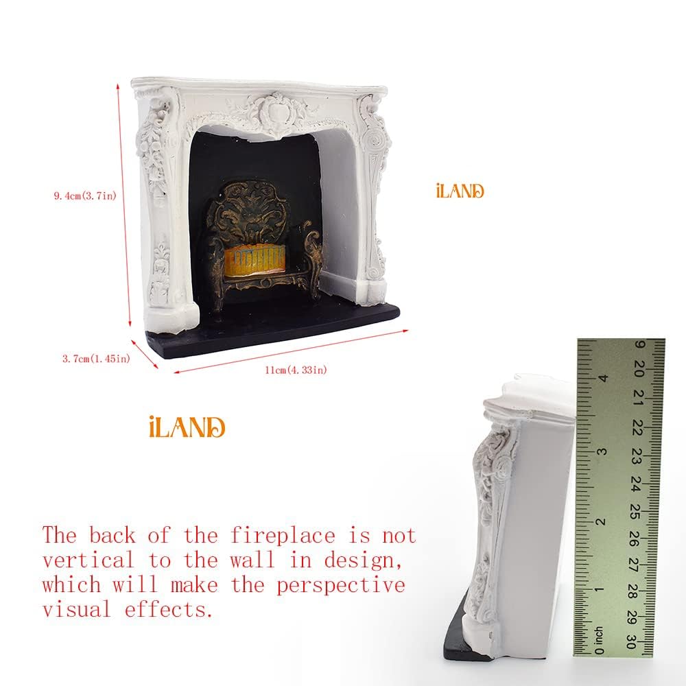 iLAND Dollhouse fire light can flash or glow.