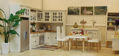 iLAND pots and pans set with shiny metal finish for realism