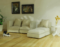 iland cozy living room diorama showcases the sofa in a chic mini setting