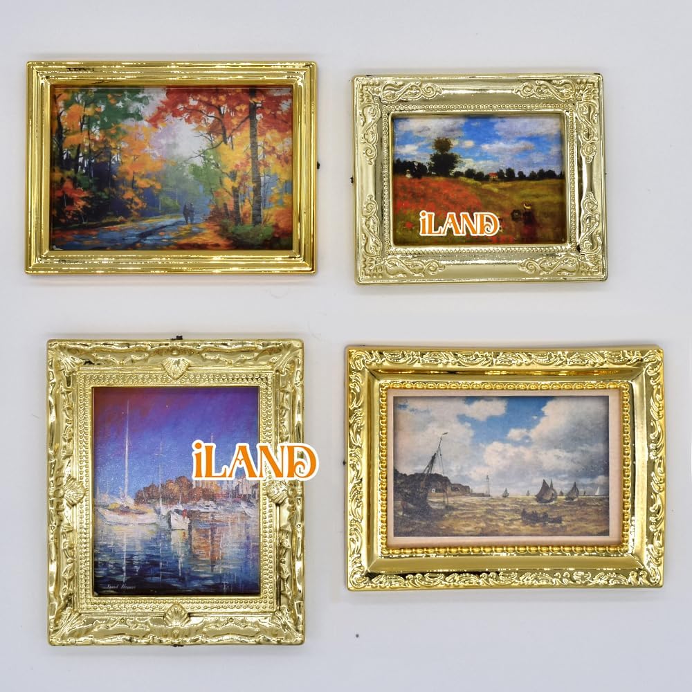 iland dollhouse painting print adds refined detail to study