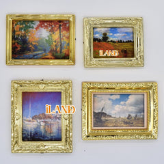iland dollhouse painting print adds refined detail to study