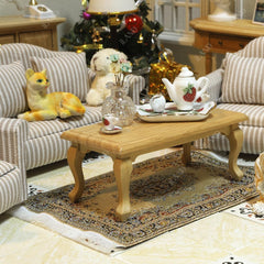 iland 1:12 scale rug adds living room charm for small dolls.