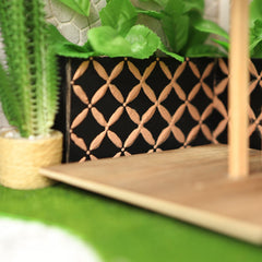 iland sand texture adds color and natural grain to mini walls
