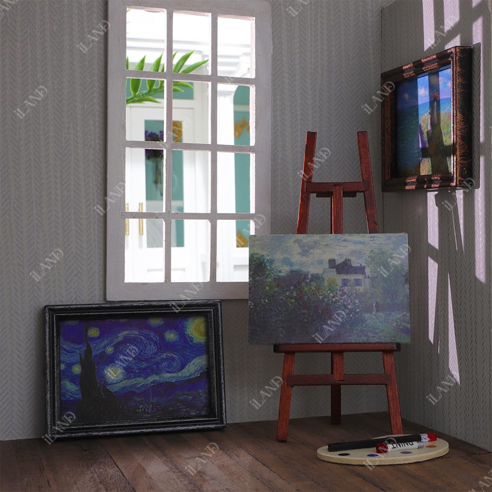 iland impressionist prints six-pack brings timeless art into 1:12 scale spaces.