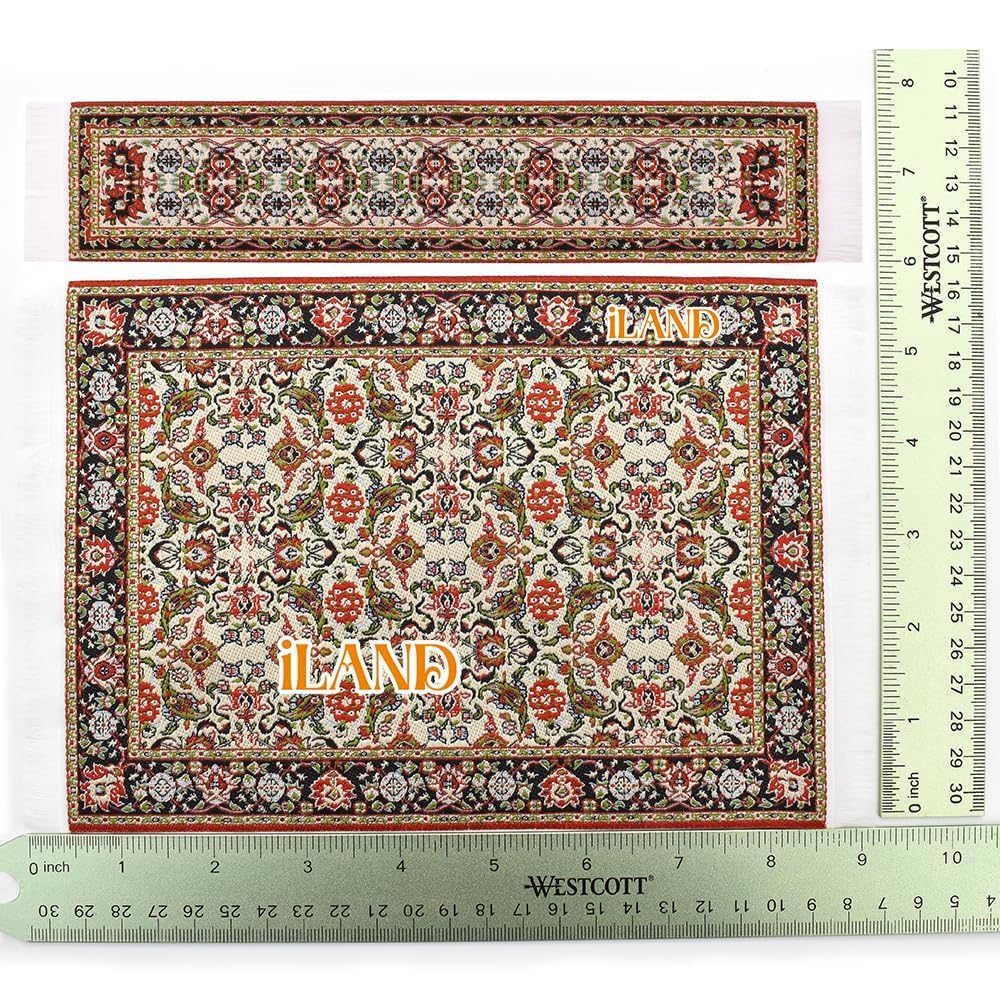 iland mini rugs bring life to dollhouse living rooms and bedrooms.