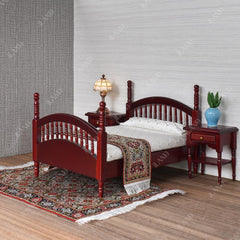 iland dollhouse rug close-up reveals vibrant colors and craft detail.