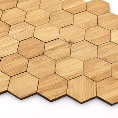 Iland varnished dollhouse flooring hexagonal 96pcs for realistic tiny rooms.