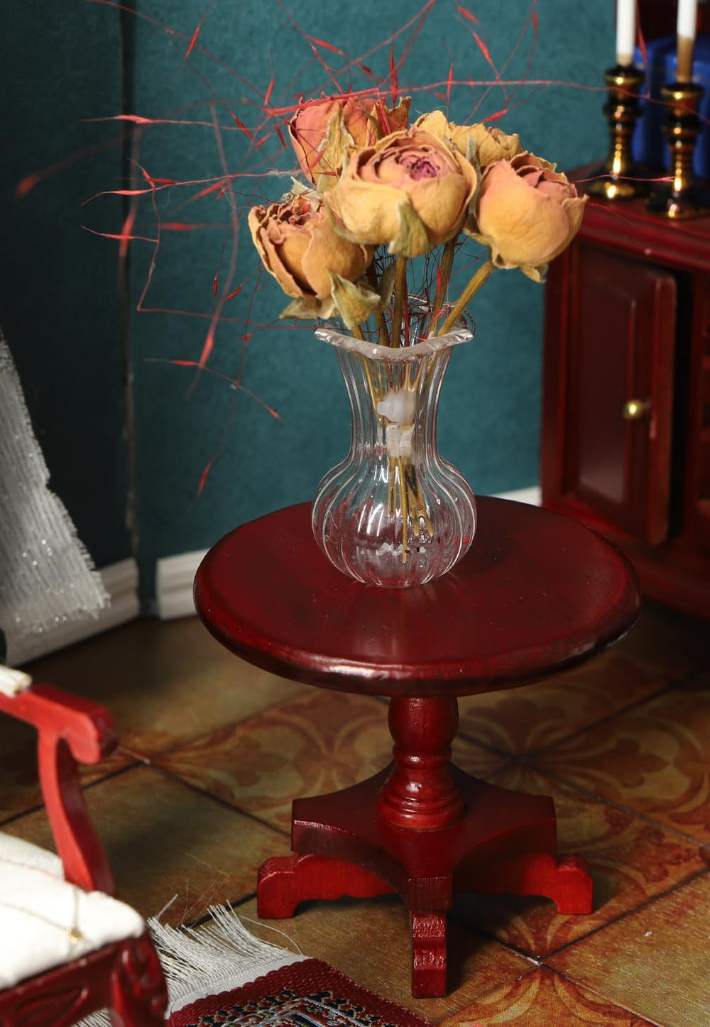 iland Victorian dollhouse neoclassical design evokes old-world elegance in compact rooms.