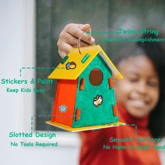 ILHSTY Finished Birdhouse Hanging Ideas enhance home gardens and windows.