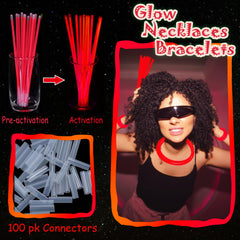 ILHSTY bright glow sticks provide long-lasting illumination for night events