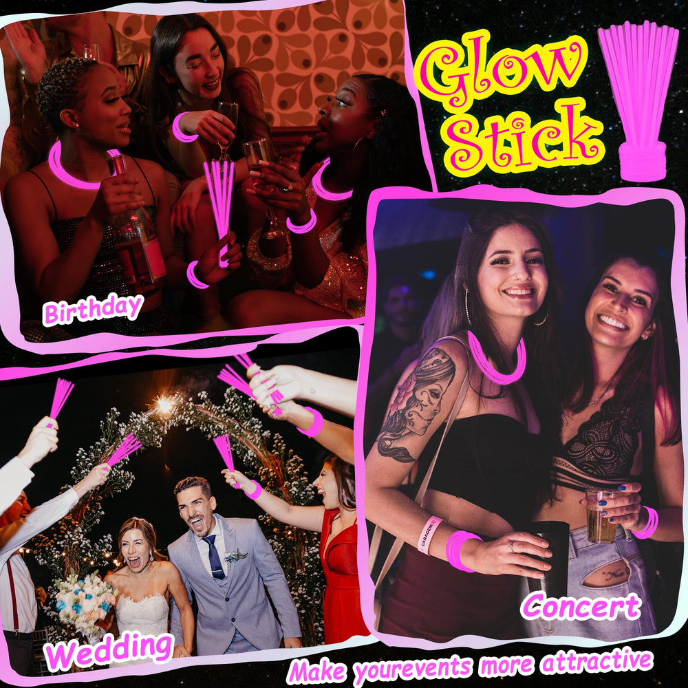 ILHSTY neon pink party decor adds vibrant lighting for celebrations.