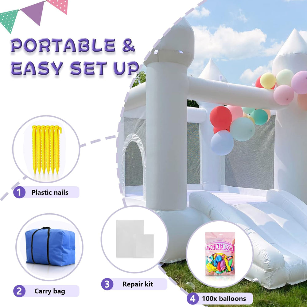 iLink-outer bounce house with slide shows exciting play for kids