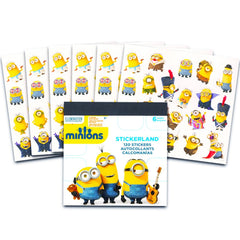 Illumination Intertainment Minions coloring and activity pages featuring Bob, Kevin, Phil for family fun