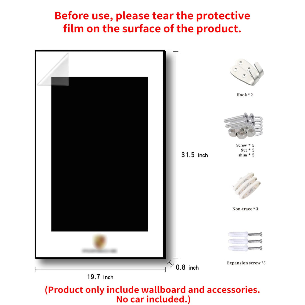 iLuane Display Wallboard acrylic-mirror closeup reflects light for vivid details.