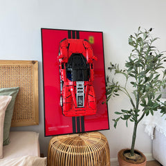 iLuane display wallboard frame highlights your model car collection as stylish wall art