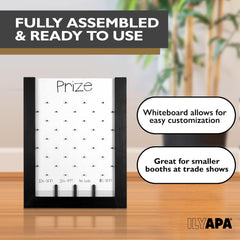 Ilyapa plinko booth at a trade show attracting attendees