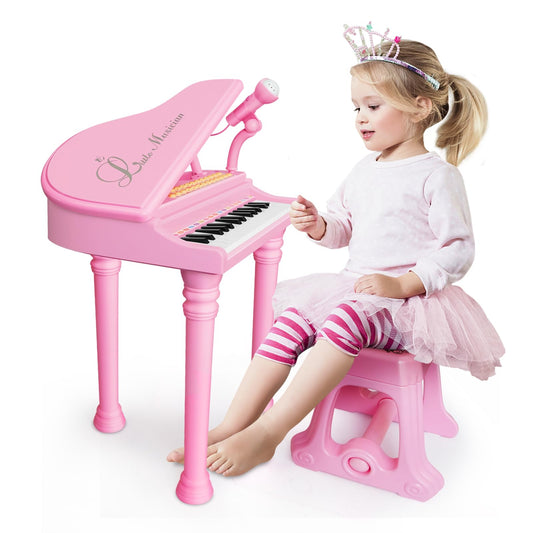 Love&Mini Piano Keyboard Toy for Girls β 31 Keys, Microphone & Stool