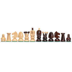 Husaria European International Chess Set — 18-Inch Folding Board and Handcrafted Sycamore Pieces