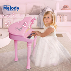 Love&Mini Piano Keyboard Toy for Girls – 31 Keys, Microphone & Stool