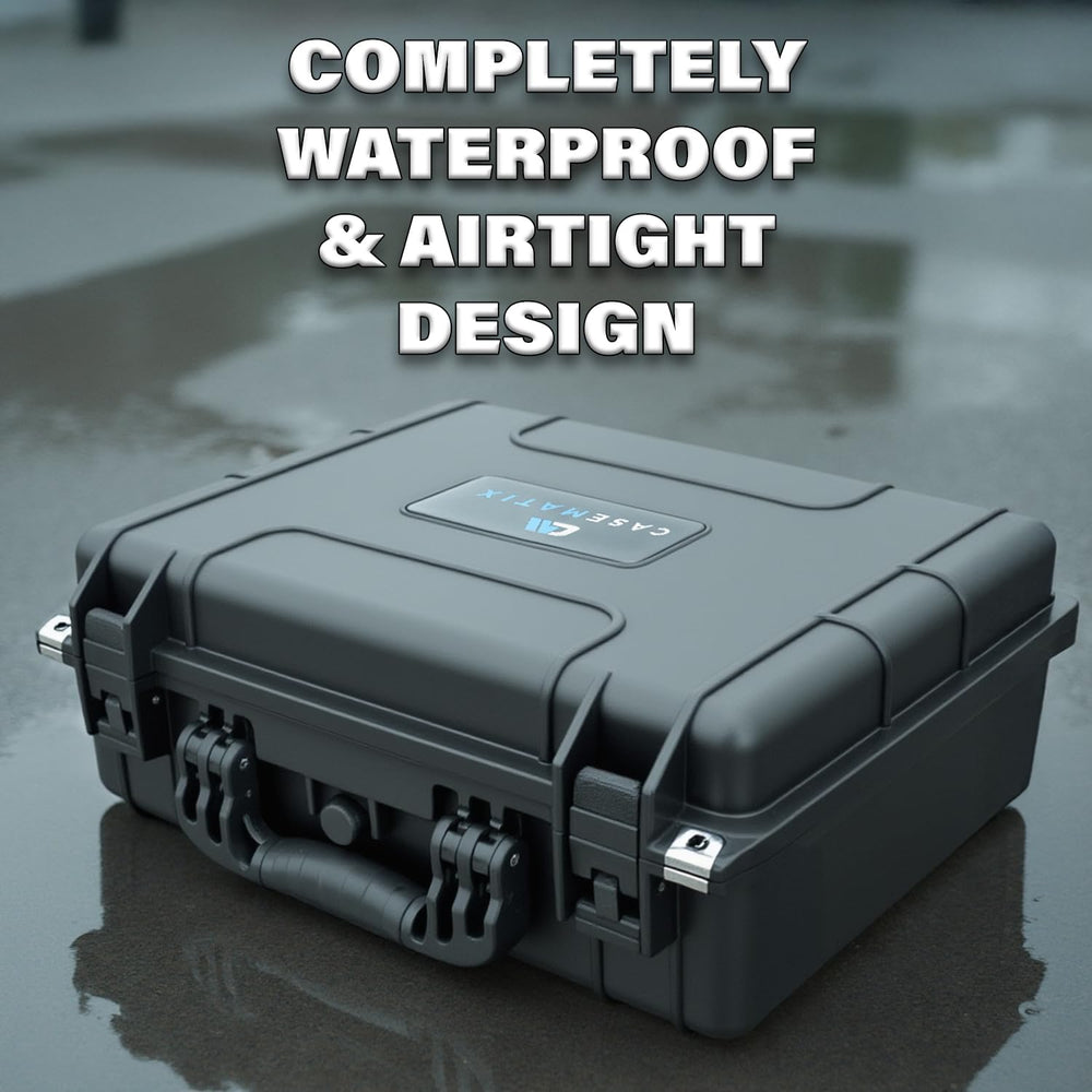 CASEMATIX carry handle simplifies transport for hobby shows and storage