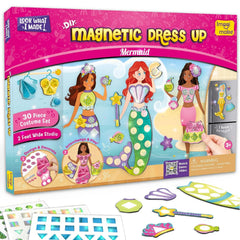 Imagimake DIY Magnetic Dress-Up Mermaid studio with interchangeable outfits for creative play