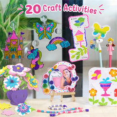 Imagimake Fabulous Craft Kit: stained glass kit creates colorful, light-catching art projects.