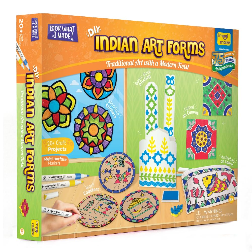 Imagimake Madhubani on fabric art kit for kids
