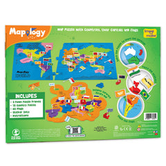 Imagimake Mapology World Map Puzzle europe map section helps study continental layouts.