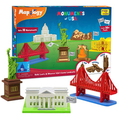 Imagimake Mapology Statue of Liberty puzzle for kids, supports geography learning and fine motor skills.