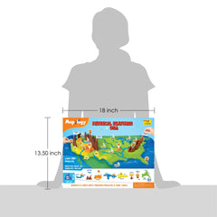 Imagimake Mapology USA Puzzle name pegs support labeling and memory recall.