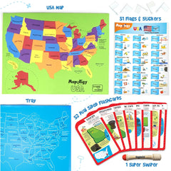 Imagimake Mapology USA state pieces helping kids place locations accurately