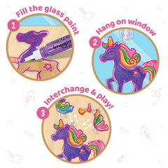 Imagimake window-art-suncatchers ready-to-hang with suction cups for radiant window displays